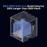 QIDI Max4 Combo 3D Printer, 390×390×340mm Large Build Volume