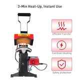 16x24 Pneumatic up Sliding Dual Platen Heat Press Machine