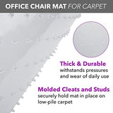 Office Chair Mat for Carpet – Computer Desk Chair Mat for Carpeted Floors (36” x 48”) OFM