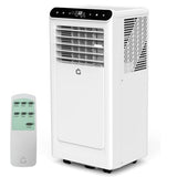 Portable Air Conditioners 8000 BTU, Quiet 3 in-1 Portable AC Unit with Remote Control, Dehumidifier and Timer, Energy Efficient Air Conditioner for Home and Office Spaces, White & Black