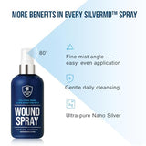 SilverMD Wound Spray for Dogs, Cats & Pets, 8 Oz., Nano Silver Hot Spot Itch Relief for Irritation, Minor Wounds, Cuts & Daily Care, Alcohol & Fragrance Free No-Sting Clean Formula for Sensitive Skin