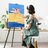 Adjustable Aluminum Metal Tripod Artist Easels with Bags, Extra Sturdy for Table-Top/Floor Painting, Drawing