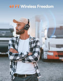 Wireless Headset with Mic for Work, V6.0 Bluetooth Headset with AI Noise-Cancelling Microphone & USB-A Dongle