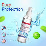 Latalia Unscented Hand Sanitizer Spray Refill Pack of 24 | 6.67 Fl oz with 80% Alcohol Bulk Hand Sanitizer