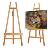Adjustable Studio Easel Holds Large Canvas, Mirror, Wedding Sign Up to 90 Inches, Floor Display Easel for Artists & Events