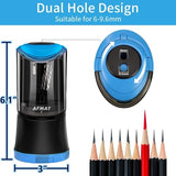 Electric Long Point Pencil Sharpener, 2 Holes, Fast Sharpen & Auto Stop, 8-17mm Long Point