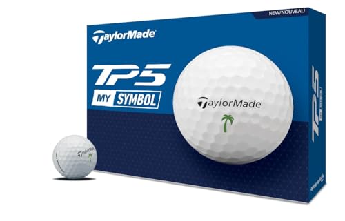 TaylorMade Golf 2024 Symbol TP5 Palm Tree GOLFBALLS ONE Dozen TaylorMade