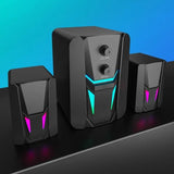 NJJOWRQ Computer Desktop Luminous Sound Laptop Mobile Phone Universal Speaker