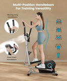 Dripex Elliptical Exercise Machine, Magnetic Elliptical Machine for Home, Hyper-Quiet Elliptical Training Machines w/ 6KG Flywheel (Blue)