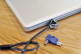 CODi Key Cable Lock, Black (A02001) - Integrated Security Solution for Laptops