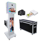 Portable DSLR Photo Booth Machine with 15.6" Touch Screen, Photo Booth with 29" LCD Display