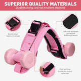 Hip Thrust Belt - Dumbbell Hip Thrust Belt - Premium Leather Thickened & Widen, Comfortable (deep pink)