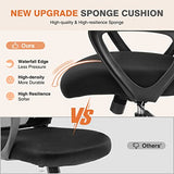 Sweetcrispy Home Office Managerial Executive Chair with Ergonomic Design, Mid-Back Mesh Swivel, Comfortable