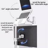 Adjustable Projector Stand with 4 Shelves & Wheels | Height Adjustable Laptop Stand for Office
