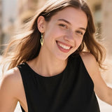 LANCHARMED Gold Earrings for Women Teardrop Leverback Dangle Earrings Hypoallergenic 14K Gold Drop Earings Teardrop Dangle Leverback Earring for Women Jewelry Gifts