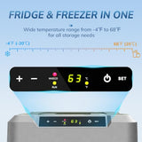 Star 12 Volt Refrigerator,53QT(50L)Electric Cooler Compressor, Portable Refrigerator -4℉~68℉, GREEN