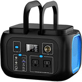 Portable Power Station 600W Power Bank 296Wh Solar Generator Lithium Battery Portable Generator Fast Charging with LED Light Battery Pack 9 Outputs Power Supply for Home Camping Emergency Backup