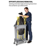 Rubbermaid Commercial Products Slim Jim Trash Can Waste Bin with Venting Channels, Gray