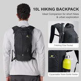 N NEVO RHINO Small Hiking & Trekking Backpack, 10L Lightweight Travel Backpack, Hiking Daypack for Women Men