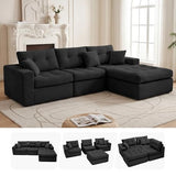 114" L-Sectional Couches for Living Room, Modular Sectional Sofa