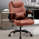 Nexthro Executive Office Chair PU,Leather Office Chair with Wheels,360° Swivel Rolling Chair with Padded Arms, Ergonomic Computer Chair