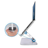 Laptop Stand Aluminum Alloy Button Type Desktop Lifting and Folding Laptop Heat Dissipation Stand