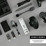 18-in-1 Thunderbolt 4 Docking Station, 98W Charging, 3* TBT4 (40Gb/s), 3* USB-C + 5* USB-A (10Gb/s), 2.5GbE LAN
