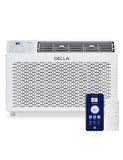 DELLA 14,000 BTU Window Air Conditioner, Work with Alexa, Cools Up to 700 Sq. Ft., GEO Location, Remote/App Control, Dehumidifier, Fan, Reusable Filter, Easy Install Kit