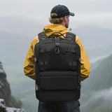 aiGear 50L Military Tactical Backpack 3 Days Assault Pack Large Day Backpack for Men Molle Army Bug Out Bag Waterproof Heavy Duty Hiking Trekking Rucksack - Black