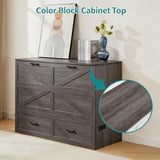 Queen Murphy Bed with Charging Station Large Storage Drawer
