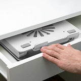 Laptop Cooling Pad with Low-Noise Fan and 3.0 USB Hubs, Ventilated Laptop Cooler Prevent Overheating