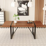 86.6" Dining Table for 8-10 People, Modern Rectangle Dining Room Table
