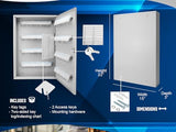 Barska 160-Position Key Cabinet Lock Box with Key Lock – Numbered Hooks & White Tags