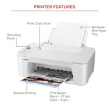 Wireless All-in-One Printer for Basic Home Printing, White