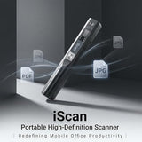 Portable Document Scanner, 900DPI Resolution for A4/Receipts, JPG/PDF Format