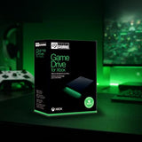 Seagate Game Drive for Xbox 2 TB External Hard Drive Portable HDD - USB 3.2 Gen 1, Black with built-in green LED bar