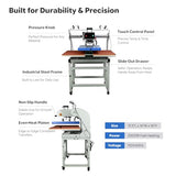 16x24 Pneumatic Dual-Platen Heat Press Machine