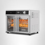 BLACK+DECKER Crisp 'N Bake Air Fryer Toaster Oven Combo, 12 in 1 Countertop Convection Oven Cooks Food Fast, Fits a Whole Pizza or 6 Toast Slices, French Doors with Stainless Steel Finish