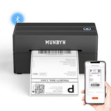 Bluetooth Thermal Label Printer, 130B Wireless 4x6 Shipping Label Printer for Shipping Packages