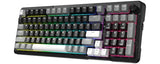Wireless Mechanical Gaming Keyboard with Knob, Bluetooth 5.0/2.4GHz/USB C Wired Creamy Keyboard with Number Pad for PC Computer
