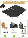Lanstics 4’x5’ Salon Floor Mat for Anti Fatigue Barber Shop Chair Mat for Circle Chair