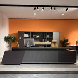 LSIGHTUS Office Table Wood Office Desk with File Drawers, Modern Large Executive Office Desk
