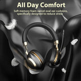 Wireless Headset with Mic for Work, Bluetooth V5.3 Headset with Mic (Noise Cancelling & Mute
