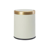 BXFIRS Smart Sensing ABS Trash Can for Household Use with Automatic Lid Opening Kitchen Living Room Bedroom Garbage Bin(Beige,26.5 * 32.5CM)