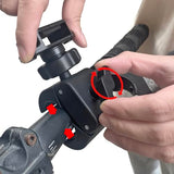 UAYESOK Bicycle/Motorcycle Walkie-Talkie Handlebar Mount, Vehicle Grab Rail Clamp Radio Holder for HT, Scanner, Speaker Mic