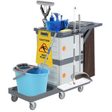 Commercial Traditional Janitorial 2 Cabinet Cleaning Cart