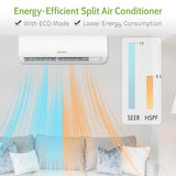 Hykolity 24,000 BTU Wifi Enabled Mini Split Air Conditioner & Heater