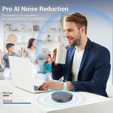 N newline Conference Speaker and Microphone, 4 AI Mics 360° Voice Pickup, Plug & Play, Bluetooth Speakerphone w/dongle