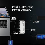 12-in-1 TB5 Docking Station with 120Gbps Max Transfer, 140W PD, 2.5G Ethernet, 4X USB-A 3.2 Gen 2, SD4.0, for Windows 11