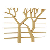 Wooden Bookshelf Floor Standing Bookcase Tree-Shaped Wall Display